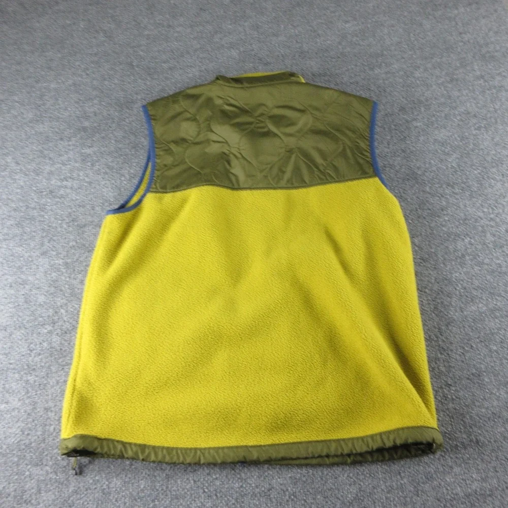 The North Face Vest Mens Medium Yellow Royal Arch Fleece Outdoor Full Zip - Picture 7 of 10